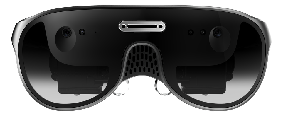 URXR One spatial display glasses, front view